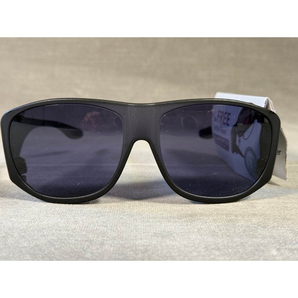 Solar Shield Fits Over Sunglasses Matte Black Polar Optics Wrap Around Men Women